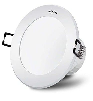 wipro Aluminium Garnet 5W Round Downlight Junction Box | Red | Glare-Free Design | Recessed Downlighter Pack of 1