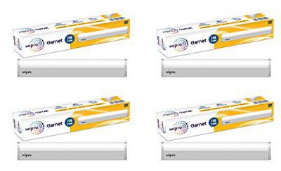 Wipro Aluminium Non-Rechargeable P27005_4 7-Watt Led Light (Pack of 4, Rectangular, Yellow)