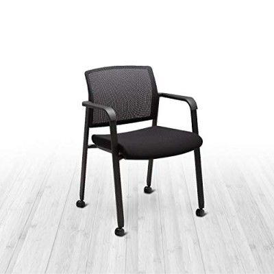 Wipro Furniture Polycarbonate Arm Rest Study Chair (Black)