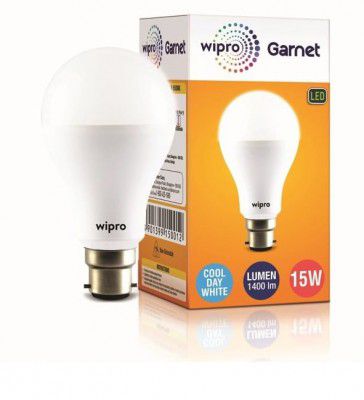 wipro Garnet 15W LED Bulb for Home & Office Pack of 1