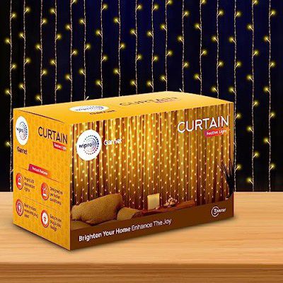 wipro Garnet Curtain LEDs Festive Light for Decoration