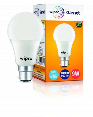 wipro Garnet N90001 B22D LED Bulb (Cool Day Light, 9-Watt)