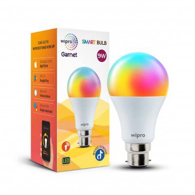 wipro Ns9400 9-Watt B22D Wifi Smart Led Bulb With Music Sync Compatible