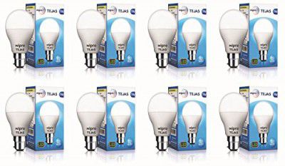 wipro Tejas 7w LED Bulb for Home & Office |B22 LED Bulb Base |Cool Day White Light (6500K) |4Kv Surge Protection |High Voltage Protection |Eco Friendly Energy Efficient | Pack of 8