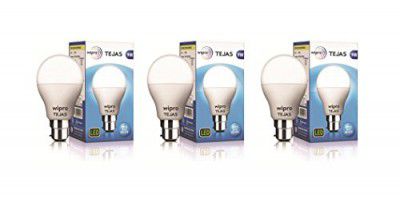 Wipro Tejas 9w LED Bulb for Home & Office |B22 LED Bulb Base (6500K) |4Kv Surge Protection |Eco Friendly Energy Efficient | Pack of 3