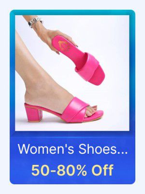 Women's Footwear @ 50-80% off on Flipkart's Big Billion Days Sale Offer