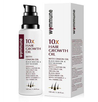 Wommune Hair Growth Oil - With Onion Oil & Black seed Oil & DHT Blocker