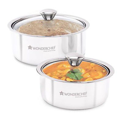 Wonderchef Austin Serving Casserole with Lid Set of 2pc