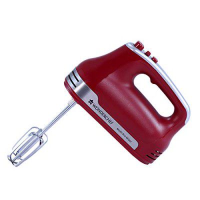 Wonderchef Crimson Edge 5 Speed Electric Hand Mixer | 300W Powerful Copper Motor