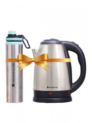 Wonderchef Electric Kettle With Stainless Steel Water Bottle - 1.8 L