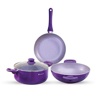 Wonderchef Galaxy Festival 4pcs Cookware Set | Purple