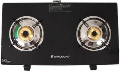 WONDERCHEF GLORY GLASS COOKTOP 2 BURNER Glass Manual Gas Stove 