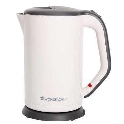 Wonderchef Luxe 1.7 Litre 1800W Automatic Stainless Steel Cordless Electric Kettle