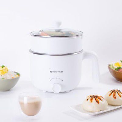 Wonderchef Luxe Multi Cook Kettle | 1.2 L | 600W | Ivory | 2 Years Warranty