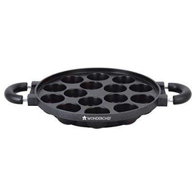 Wonderchef Non Stick Paniyarakkal Ceramic Pan, Paniyaram Pan 23 Cm