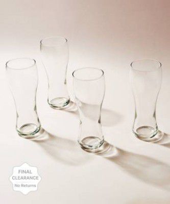 WONDERCHEF (Pack of 6) 63154039 Glass Set Water/Juice Glass  (400 ml, Glass, Clear)