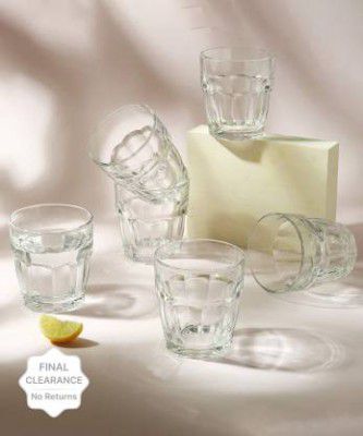 WONDERCHEF (Pack of 6) 63154041 Glass Set Whisky Glass (390 ml, Glass, Clear)