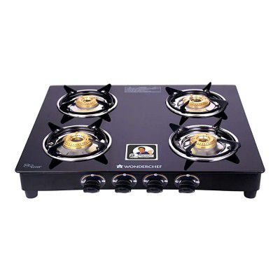 Wonderchef Ultima 4 Burner Glass Gas Cooktop