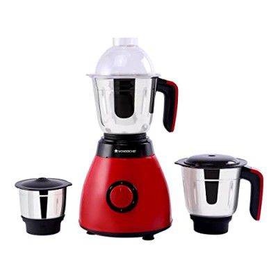 Wonderchef Vesper Mixer Grinder | Powerful 600W motor | Red