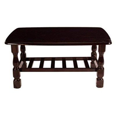 Woodness Benin Solid Wood Coffee Table (Matte, Mahogany)