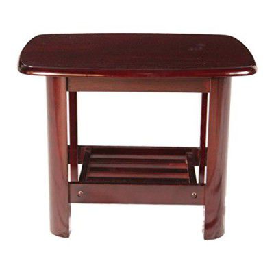 Woodness Venus Solid Wood Coffee Table (Matte, Mahogany)