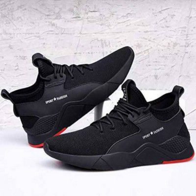 World Wear Footwear  Exclusive Affordable Collection of Trendy & Stylish Sport Sneakers Shoes Running Shoes For Men  (Black)