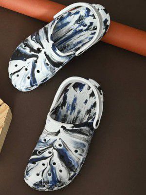 World Wear Footwear Men White Clogs Sandal