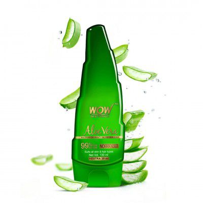 WOW Skin Science 99% Pure Aloe Vera Gel for Face, Skin & Hair - 150ml | Ultimate Gel For Glowing Skin | For Both Men and Women | No Parabens, Mineral Oils, Silicones, Color & Synthetic Fragrances