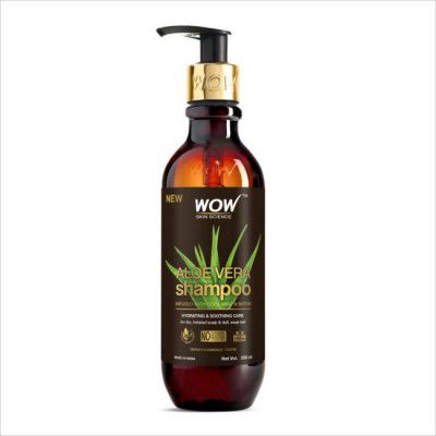 WOW SKIN SCIENCE Aloe Vera Shampoo For Hydration and Soothing Scalp for Dry Weak, Dull Hair  (250 ml)