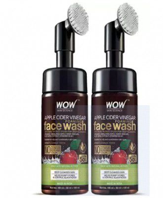 WOW SKIN SCIENCE Apple Cider Vinegar Foaming | Pack of 2 | Face Wash (300 ml)