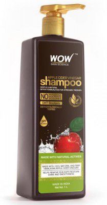 WOW SKIN SCIENCE Apple Cider Vinegar No Parabens & Sulphate Shampoo, 1000mL (1 L)