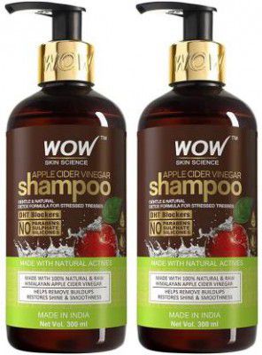 WOW SKIN SCIENCE Apple Cider Vinegar Shampoo (600 ml)  (Pack Of 2)