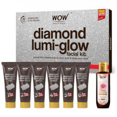 WOW Skin Science Diamond Facial Kit For Polished Skin | For Radiant Skin | 85ml