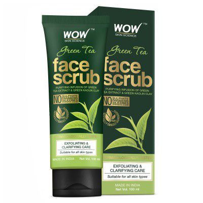 WOW Skin Science Green Tea Face Scrub - 100ml