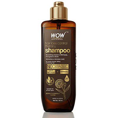 WOW Skin Science Hair Loss Control Therapy Shampoo - Increase Thick & Healthy Hair Growth - Contains Ayurvedic & Western Herbal Extracts With Natural Dht Blockers, 100 ml