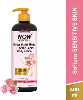 WOW SKIN SCIENCE Himalayan Rose With Lactic Acid Body Lotion  (400 ml)