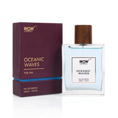 WOW Skin Science Men Oceanic Waves | Aqua Eau De Parfum |Premium Valentine'S Day Gift | Long Lasting Luxury Aerosol Perfume For Him | 100Ml