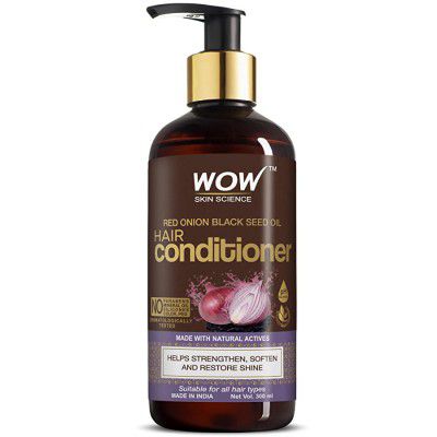 WOW Skin Science Onion Conditioner 300 ml With Red Onion Seed Oil Extract Black Seed Oil & Pro-Vitamin B5  