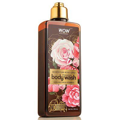 WOW Skin Science Rose Otto Foaming Body Wash - No Parabens, Sulphate, Silicones & Color, 250 ml