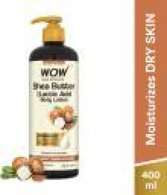 WOW SKIN SCIENCE Shea Butter With Lactic Acid Body Lotion  (400 ml)