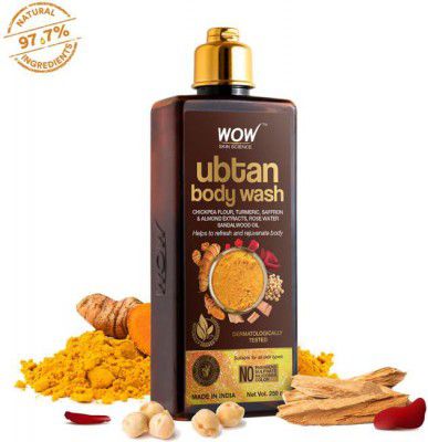 WOW SKIN SCIENCE Ubtan Body Wash With Chickpea Flour, Almond , Saffron & Turmeric Extracts  (250 ml)