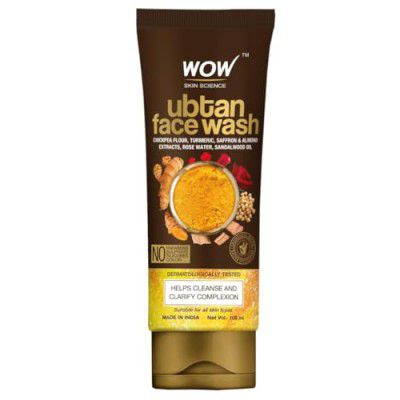 WOW Skin Science Ubtan Cleansing Face Wash | Turmeric & Saffron | 100 ml