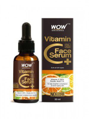 WOW SKIN SCIENCE Vitamin C+ Face Serum for Brightening, Anti-Aging - 30ml