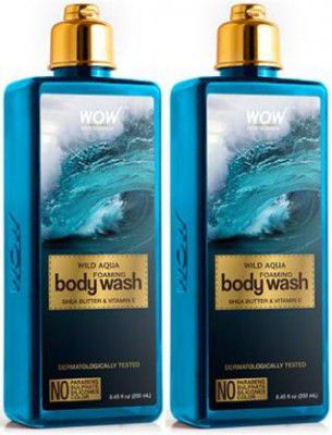 WOW SKIN SCIENCE Wild Aqua Foaming Body Wash (Pack of 2)  (2 x 300 ml)