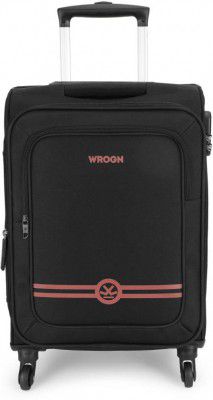 WROGN Small Cabin Suitcase (55 cm) 4 Wheels - BOW - Black