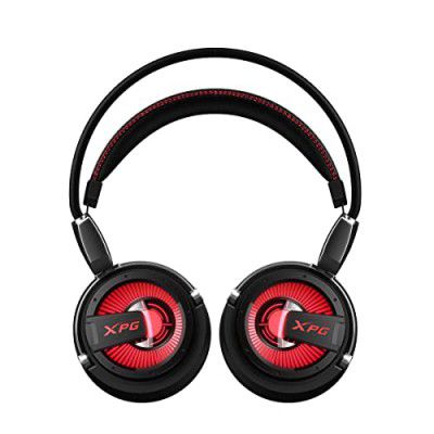 Xpg Precog Gaming Bluetooth Wireless Over Ear Headphones with Mic Detachable with Virtual 7.1 Surround Sound Dual Drivers (Black)