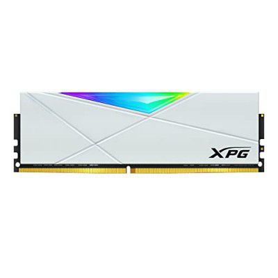 XPG Spectrix D50 RGB 16GB (1 * 16 GB) DDR4 3200 MHz CL 16-20-20 1.35V Desktop Memory RAM - AX4U320016G16A-SW50 (White)