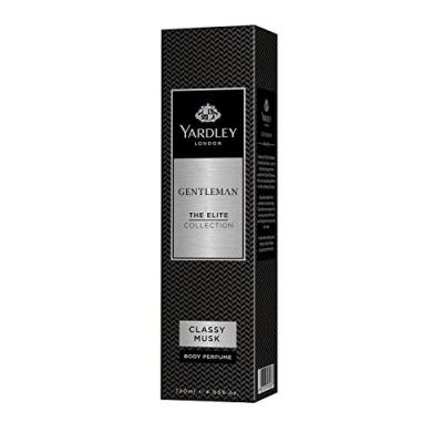 Yardley London Gentleman Classy Musk Body Perfume| The Elite Collection | Men’s Body Perfume| 120ml