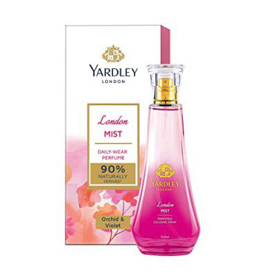 Yardley London Mist Perfume| Floral & Ozonic Scent | 90% Naturally Derived | Orchid & Perfume for Women| 100ml