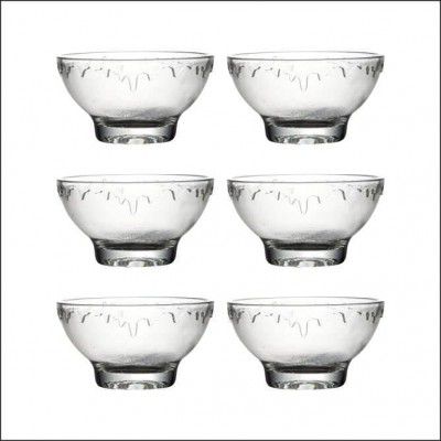 Yera Ice Cream Delight 170ml Glass Bowl Set - Perfect for Puddings, Plus Bonus 250ml Ice Cream Bowls in a Set of 6